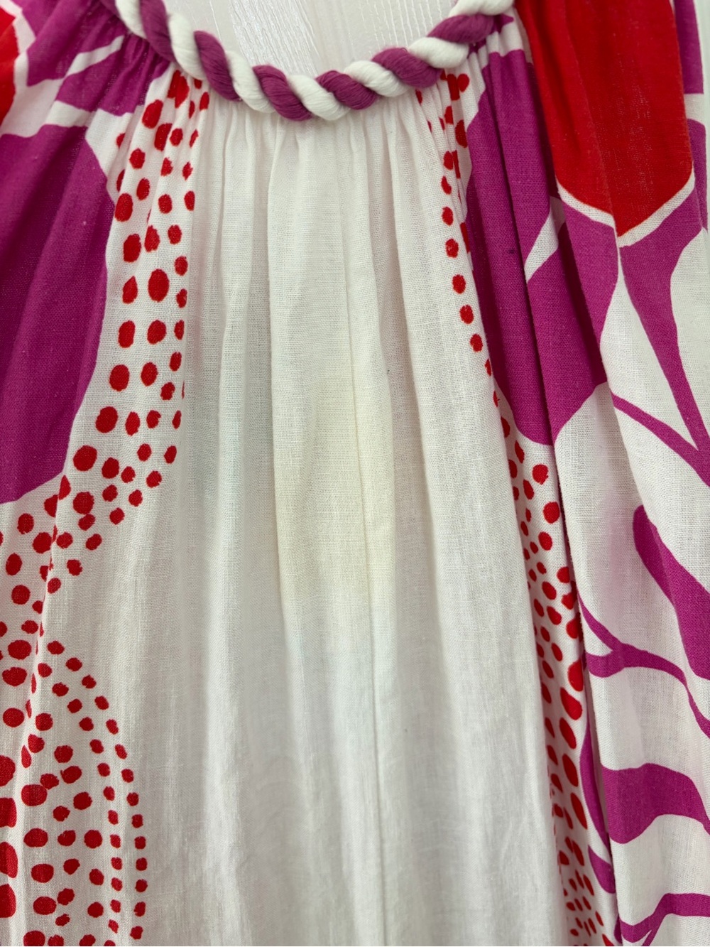 Farm Rio Maia Pink Floral Linen Jumpsuit Size M - Picture 6 of 6